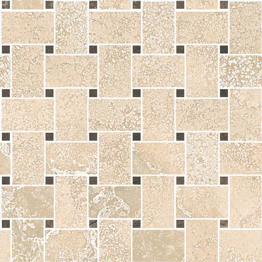 Sant'agostino Via Appia Decoro Rete Beige 30x30 cm Kry lucido minimale ufficiale Ceramica Sant’Agostino