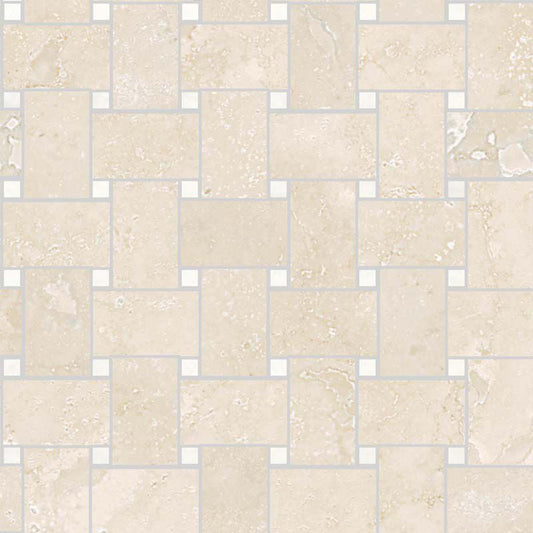 Sant'agostino Via Appia Decoro Rete Ivory 30x30 cm Kry lucido minimale ufficiale Ceramica Sant’Agostino