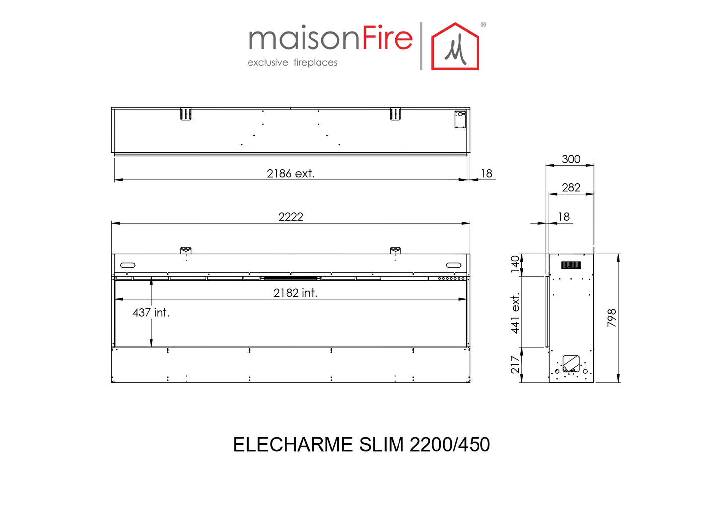 Camino ad acqua Elecharme slim 2200/450 maisonFire - Camini elettrici ad acqua di maisonFire - Prezzo solo €12993! Compra ora su CEGO CERAMICHE