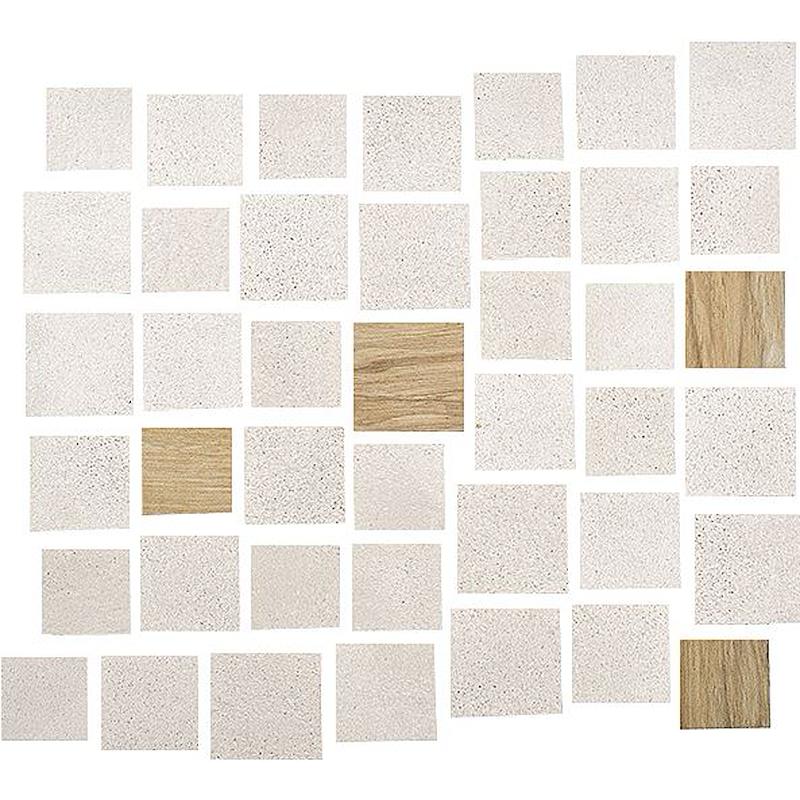 Sfrido Bianco-Beige Mosaico Minimaxi 30x30 - Gres Porcellanato di Fioranese - Prezzo solo €75! Compra ora su CEGO CERAMICHE