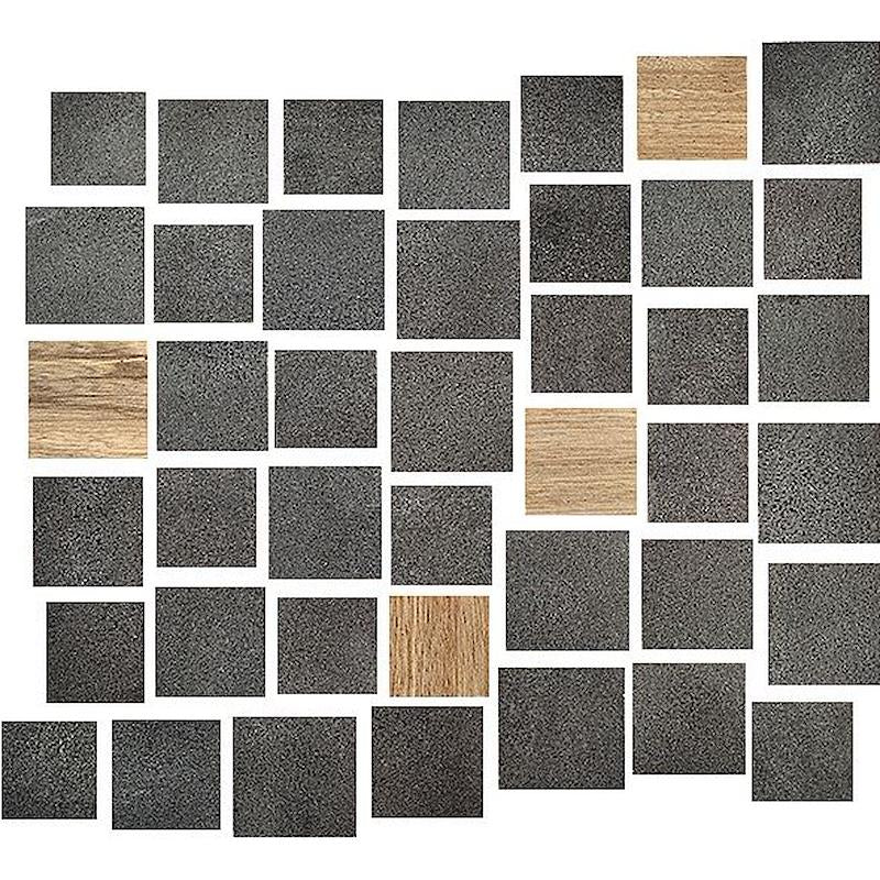 Sfrido Nero-Tortora Mosaico Minimaxi 30x30 - Gres Porcellanato di Fioranese - Prezzo solo €75! Compra ora su CEGO CERAMICHE