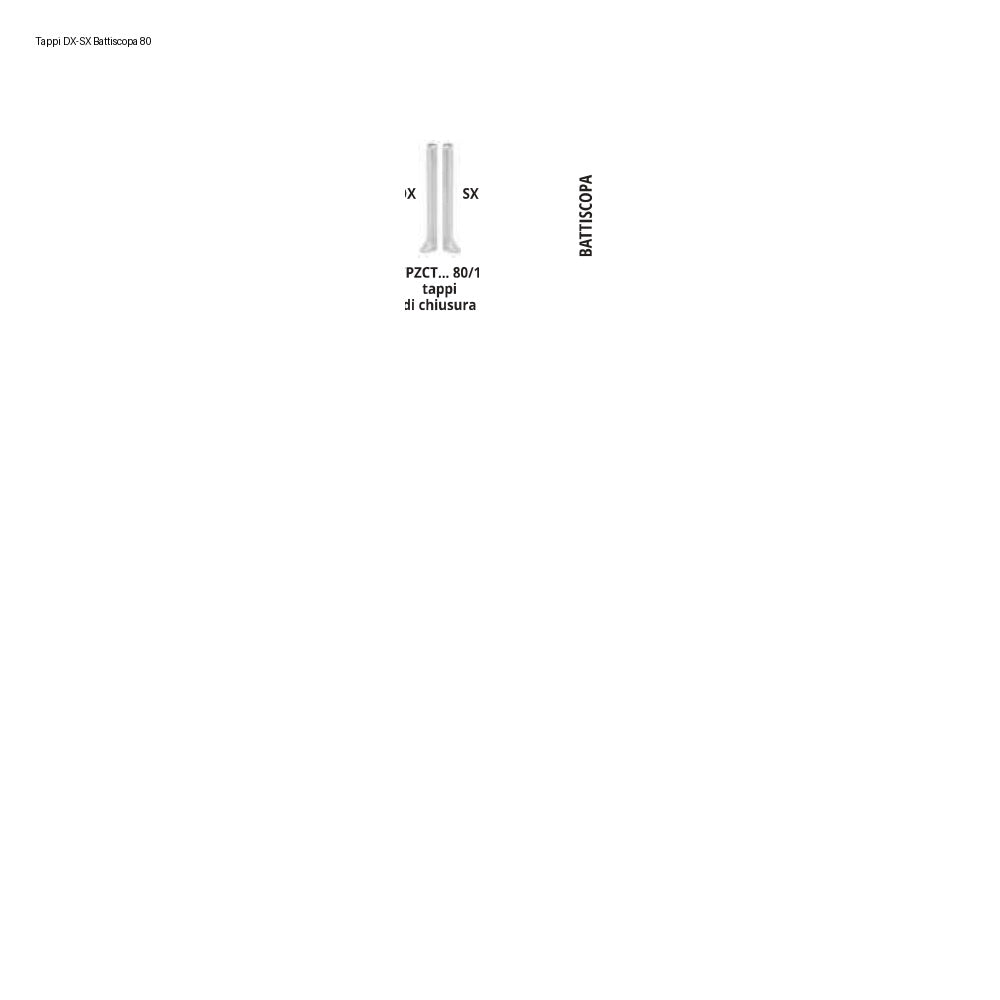 Tappi DX SX Battiscopa 80 Progress Profiles