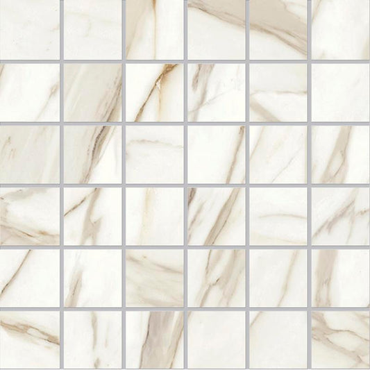 Emilceramica Tele di Marmo Reloaded Calacatta Gold Canova Mosaico 5x5 Full Lappato - Gres Porcellanato di Emilceramica - Prezzo solo €40.34! Compra ora su CEGO CERAMICHE