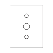 Tl Bath ricambio biadesivo per basetta piccola 0028/R - disegno tecnico originale del catalogo Tl Bath