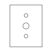 Tl Bath ricambio biadesivo per basetta grande 0031/R - disegno tecnico originale del catalogo Tl Bath