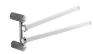 Tl Bath Giglio portasalviette doppio orientabile 1019