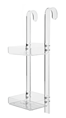Tl Bath For Box portaoggetti 2 piani con gancio 1122