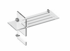Tl Bath Co+nesso composizione accessori in plexiglass cromo CN201