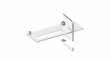 Tl Bath Co+nesso composizione accessori in plexiglass cromo CN204