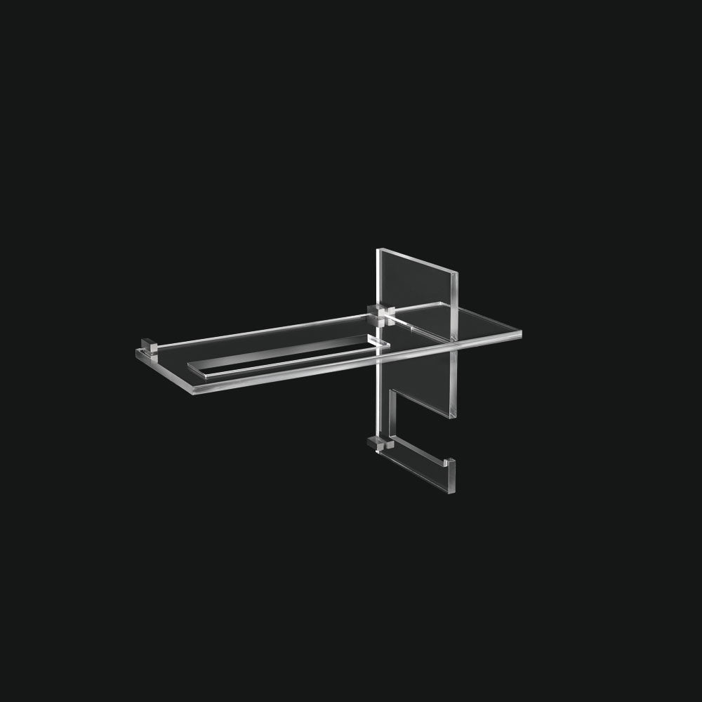 Tl Bath Co+nesso composizione accessori in plexiglass cromo CN104