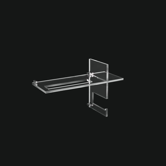 Tl Bath Co+nesso composizione accessori in plexiglass cromo CN104