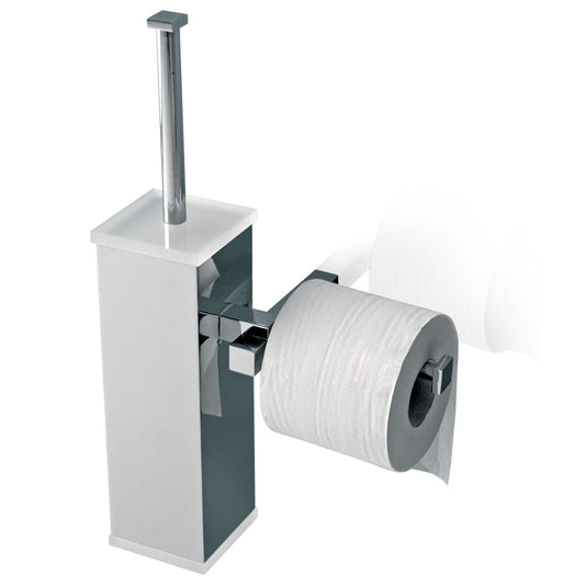 Tl Bath Eden portascopino a parete con portarotolo 4526