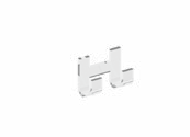 Tl Bath Flesso Plexi appendiabito doppio FLP624