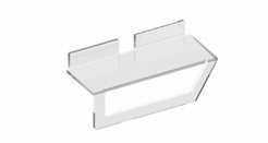 Tl Bath Flesso Plexi mensola con portasalviette FLP738
