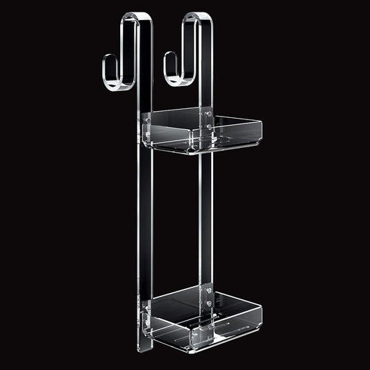 Tl Bath For Box portaoggetti 2 piani con gancio 1142