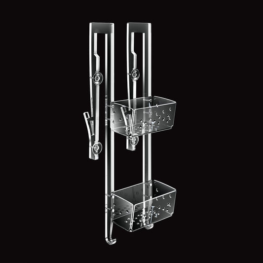 Tl Bath For Box portaoggetti 2 piani con gancio e ventosa 2632