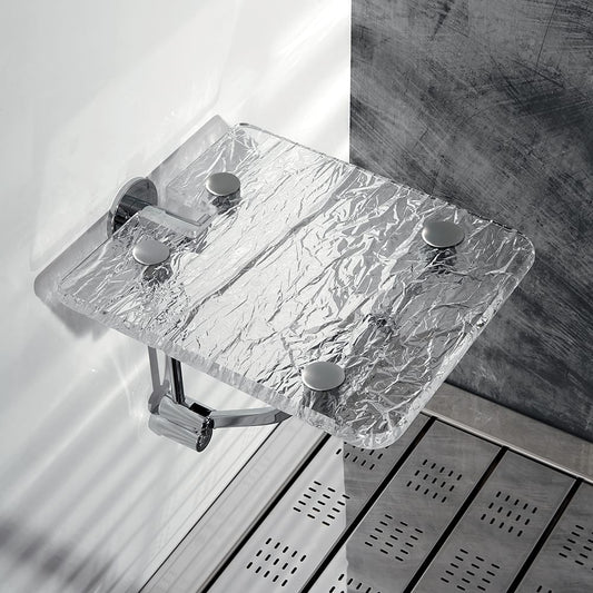 Tl Bath For Box sgabello pieghevole plexiglass ghiacciato, portata max 130 kg K131