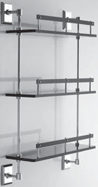 Tl Bath Grip scaffale 3 piani con mensole e ringhiere G343