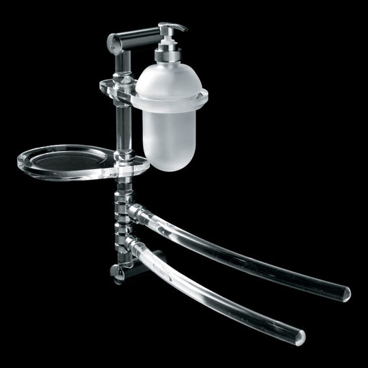 Tl Bath Gardenia colonna attrezzata plexiglass e cromo 2598