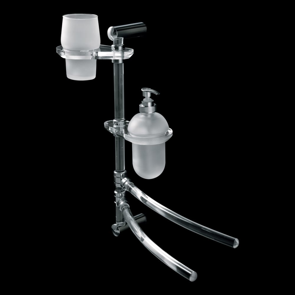 Tl Bath Gardenia colonna attrezzata plexiglass e cromo 2588