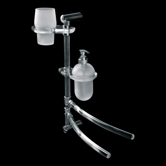 Tl Bath Gardenia colonna attrezzata plexiglass e cromo 2588