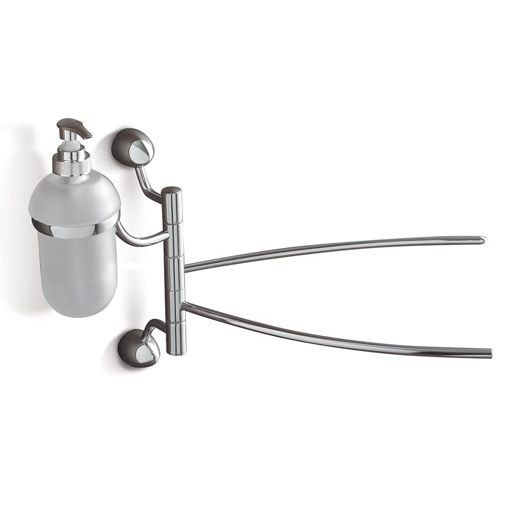 Tl Bath Marina dosatore sapone liquido con portasalviette orientabile 9028