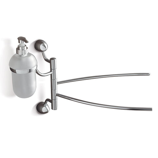 Tl Bath Marina dosatore sapone liquido con portasalviette orientabile 9028