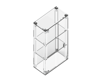 Tl Bath Plexia pensile piccolo finitura cromo P191