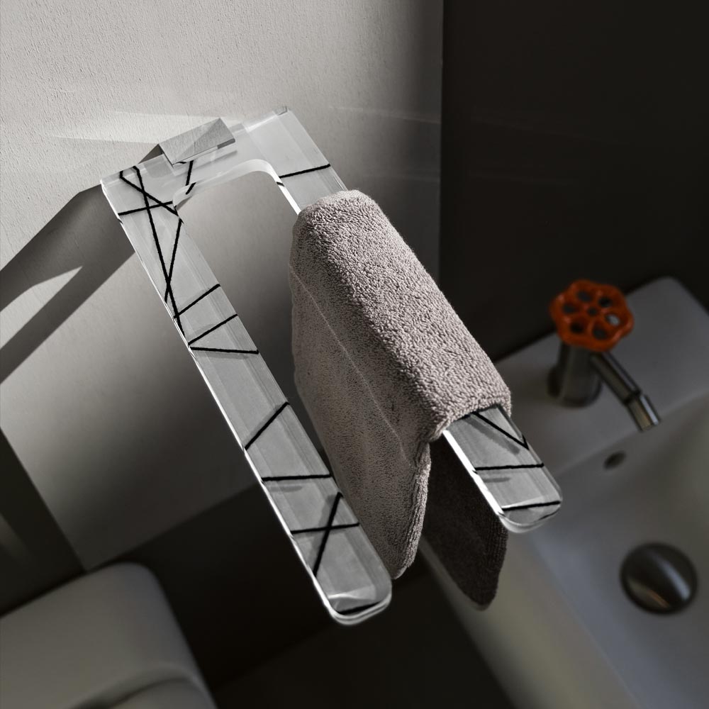 Tl Bath Plexia portasalviette doppio P019