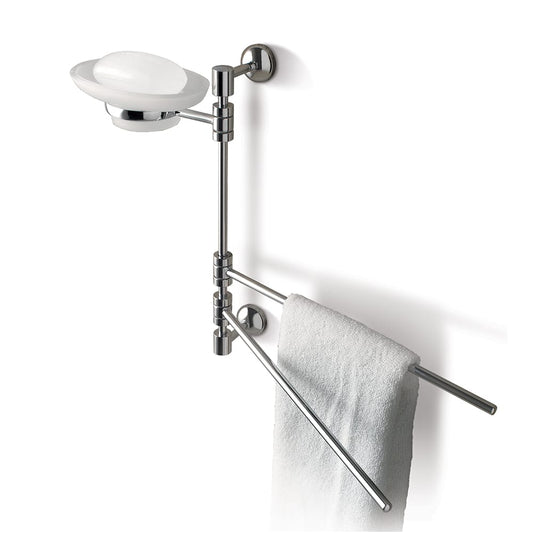 Tl Bath Riviera portasapone con portasalviette orientabile 1527