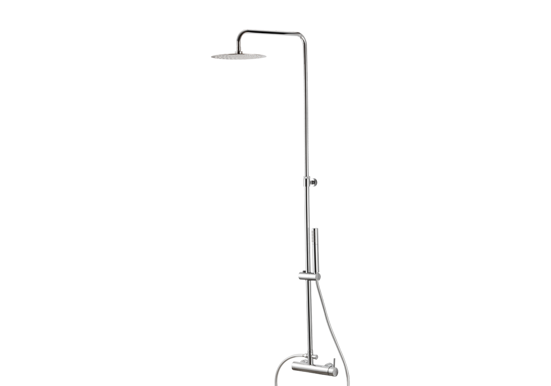 Vema Colonna doccia Wellness Brass a parete tondo - codice V08228