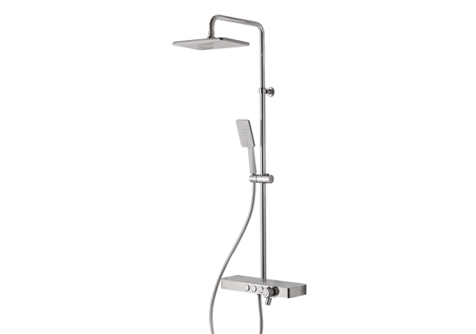 Vema Colonna doccia Wellness Brass a parete termostatico quadro - codice V08232