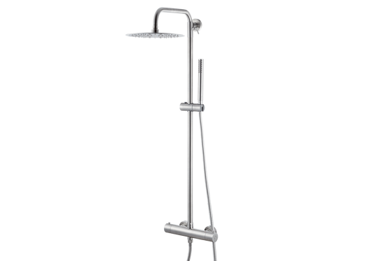 Vema Colonna doccia Wellness Steel a parete termostatico tondo - codice V08233