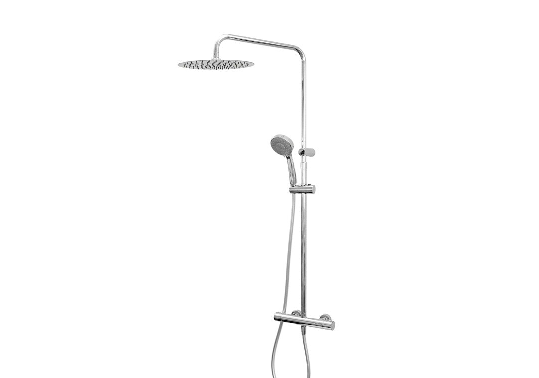 Vema Colonna doccia Wellness Brass a parete termostatico tondo - codice V08235