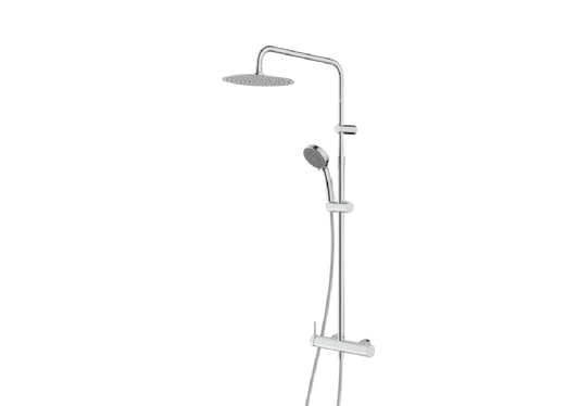 Vema Colonna doccia Wellness Brass a parete tondo - codice V08236