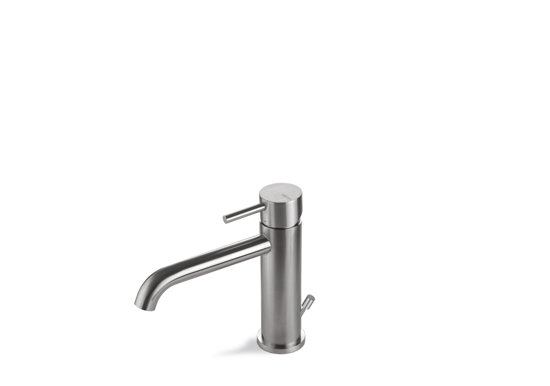 Vema Miscelatore lavabo Tiber Steel con scarico - codice V17010