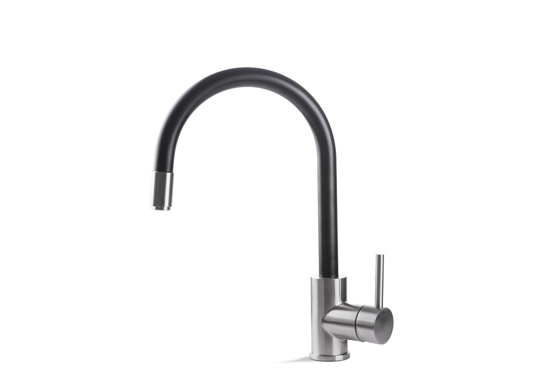 Vema Miscelatore cucina Tiber Steel Kitchen con doccetta estraibile - codice V18023