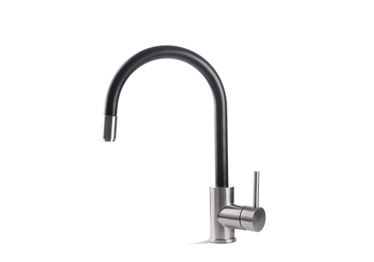 Vema Miscelatore cucina Tiber Steel Kitchen con doccetta estraibile - codice V18023