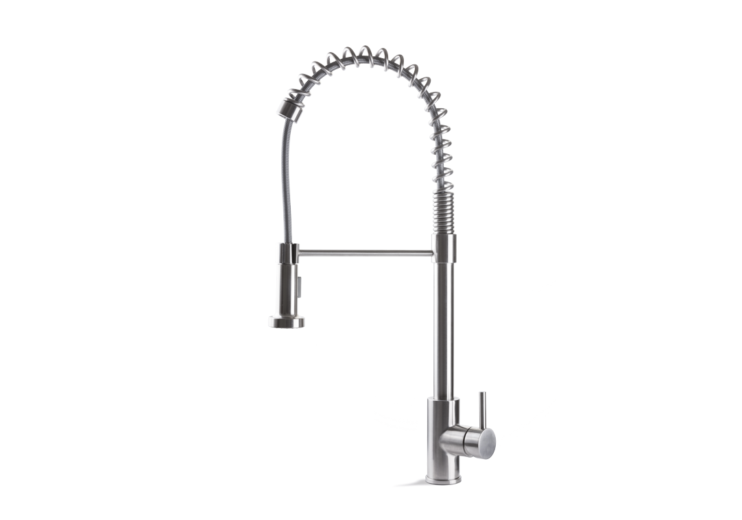 Vema Miscelatore cucina Tiber Steel Kitchen con molla - codice V18030