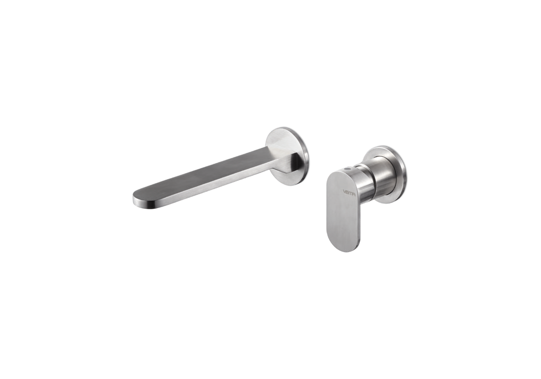 Vema Miscelatore lavabo Ayas Steel a parete senza scarico 182 mm - codice V28050