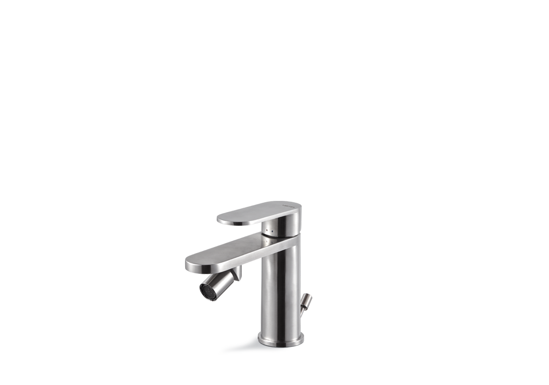 Vema Miscelatore bidet Ayas Steel con scarico - codice V28070