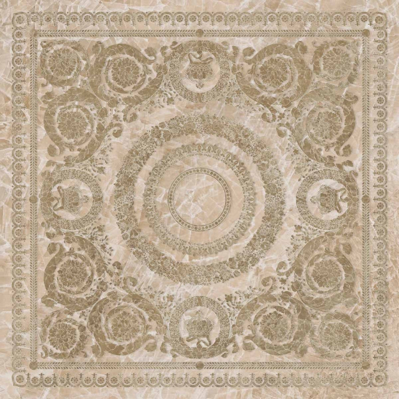 Minimale ufficiale - Versace Gemstone Foulard Miele 120x120 Lux 3D