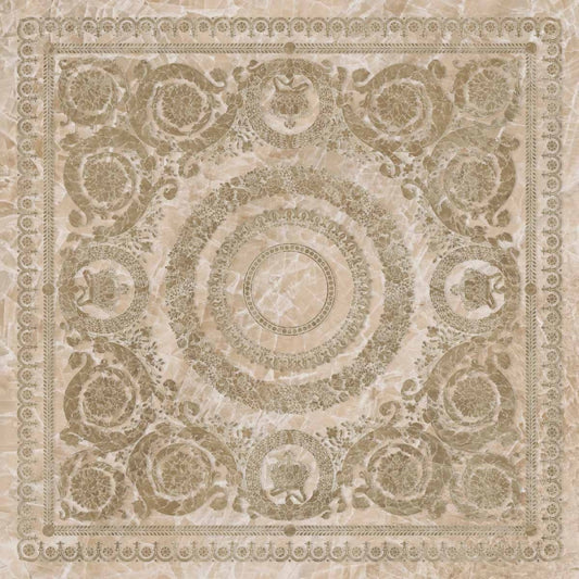 Minimale ufficiale - Versace Gemstone Foulard Miele 120x120 Lux 3D
