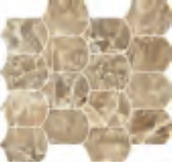 Minimale da catalogo ufficiale - Versace Gemstone Mosaico Wave Cristallo Miele 35x30,7 Lux
