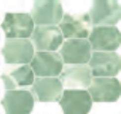 Minimale da catalogo ufficiale - Versace Gemstone Mosaico Wave Onyx Green 35x30,7 Lux