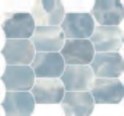 Minimale da catalogo ufficiale - Versace Gemstone Mosaico Wave Onyx Sky 35x30,7 Lux
