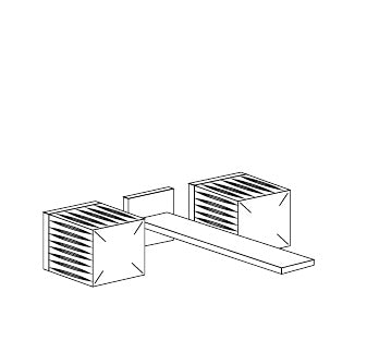 Disegno tecnico PDF ufficiale - Versace Glass Batteria Lavabo 3 fori a parete Square - finitura non rappresentata