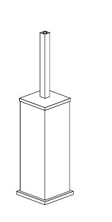Disegno tecnico PDF ufficiale - Versace Glass Porta Scopino Square - finitura non rappresentata
