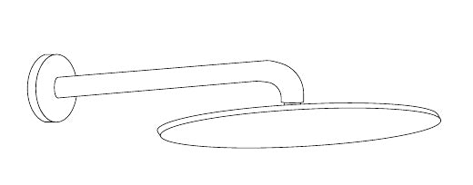 Disegno tecnico PDF ufficiale - Versace Glass Soffione Doccia Round - finitura non rappresentata
