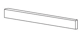 Schema ufficiale pezzo speciale - Versace Maximvs Battiscopa Statuario White 5,5x120 Lux - finitura non rappresentata